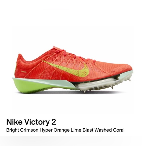 FD8411-600 Men’s 10.5 & 11 Nike Victory 2 Track & Field Distance Spikes No Box main image 5